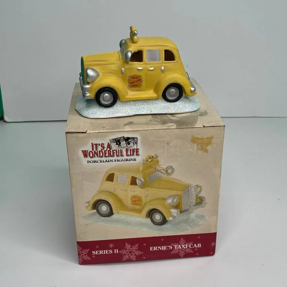 Enesco It's A Wonderful Life Series II ERNIE'S TAXI CAB Vintage 2003 In Box